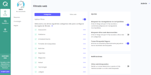 Panel Qustodio: Bloqueo de Contenidos Inadecuados