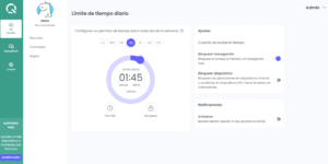 Panel Qustodio: Configurar Limites de Tiempo
